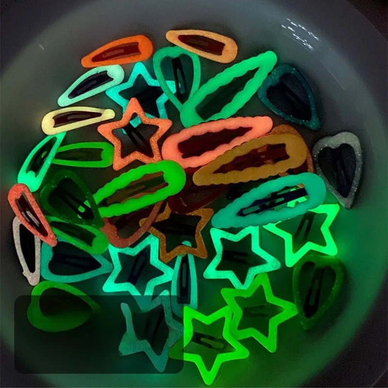Glow In Dark Stars - 10 szt. kolorowych świecących w ciemności