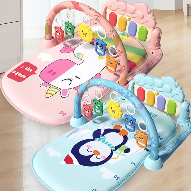 Kids Toys New Born - Mata edukacyjna dla niemowląt z pianinkiem,