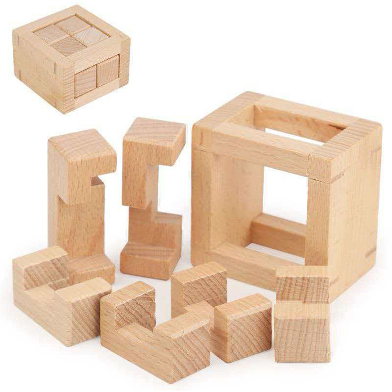 Wooden Puzzle Kids - YueYu II Drewniane Puzzle Rozwiązywane, Trudne