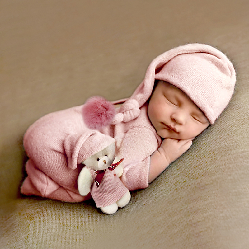 Kids Toys New Born - Zestaw Ylsteed 3-częściowy: pajacyk dla noworodka,