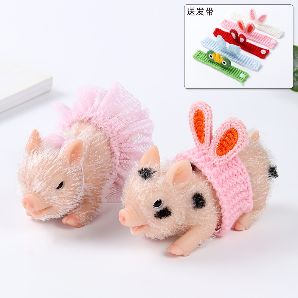 Kids Toys New Born - Silikonowa Mini Świnka Farma Lalka Baby