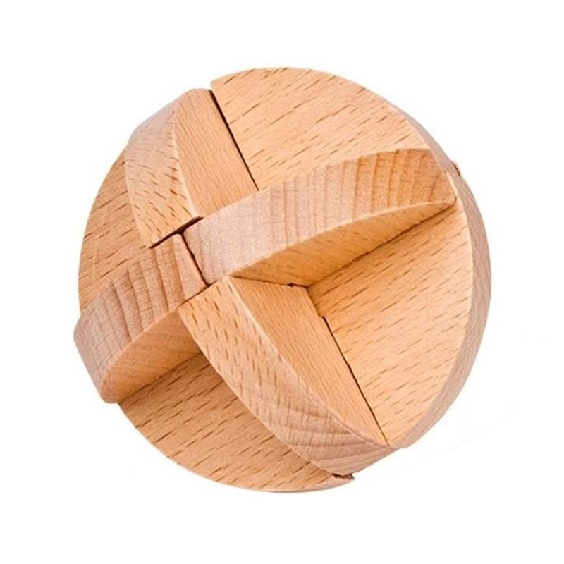 Wooden Puzzle Kids - Klasyczna kulka Lu Ban, drewniane łamigłówki
