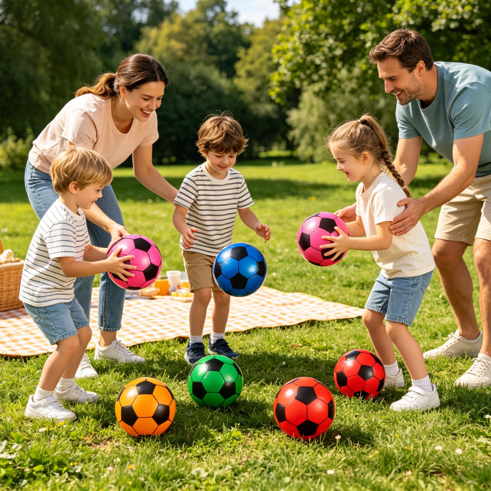 Kids Yard Toys - Piłka Nożna Nadmuchiwana 6 Sztuk Zabawka