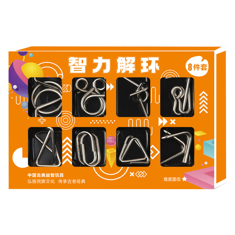 Metalowy pierścień IQ puzzle i – Wooden Puzzle Kids recenzja i cena