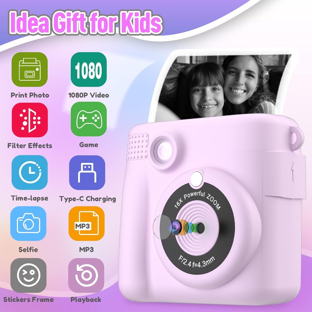 Natychmiastowy aparat fotograf – Kids Toys Videos recenzja i cena