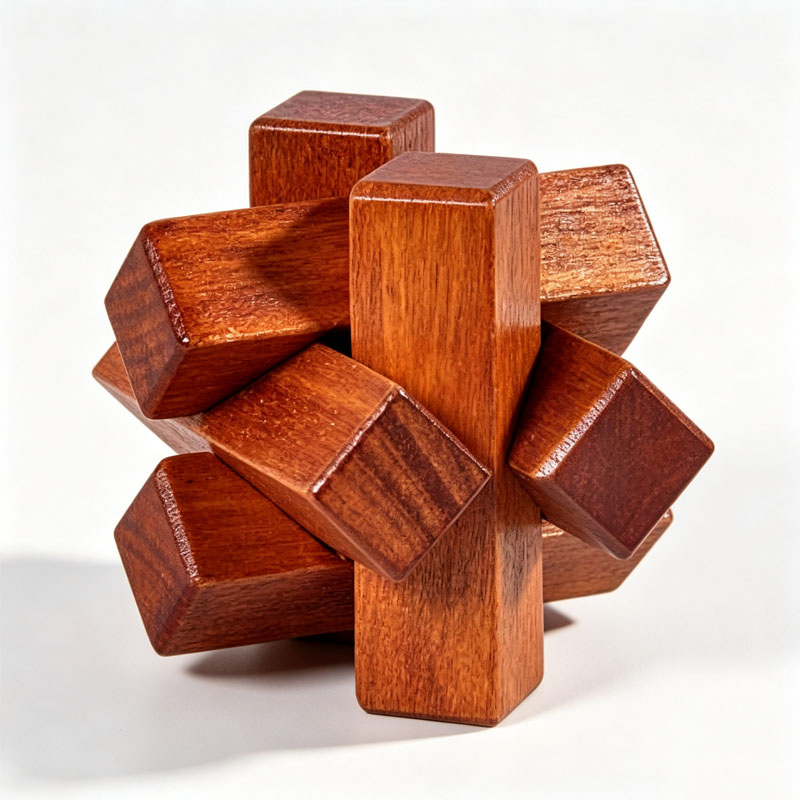 Drewniana układanka z węzłami, – Wooden Puzzle Kids recenzja i cena