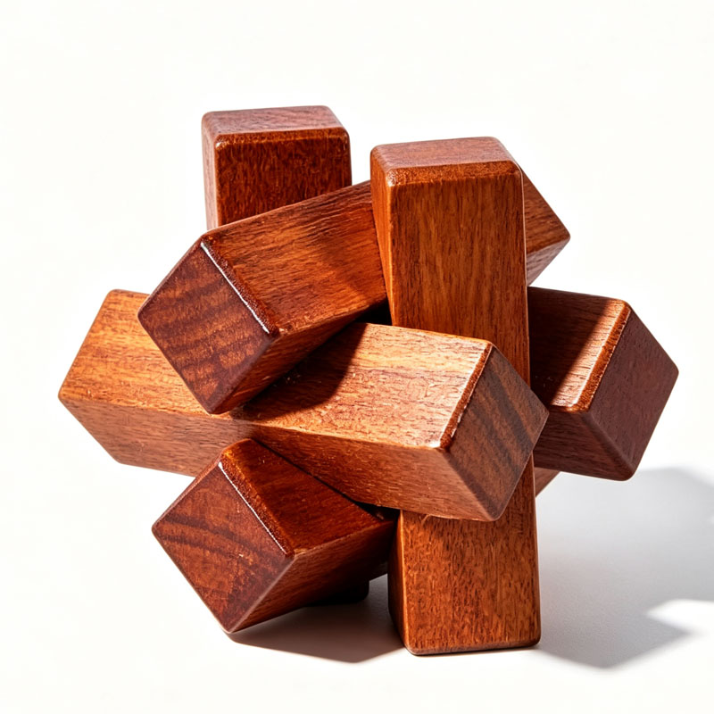 Drewniana układanka z węzłami, – Wooden Puzzle Kids recenzja i cena