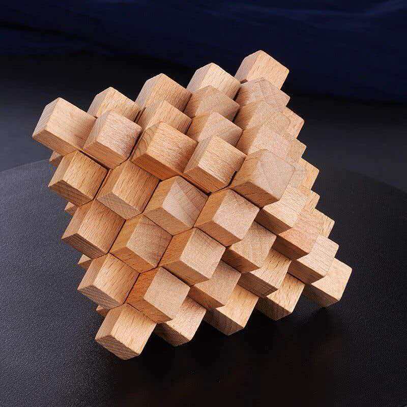 Trudne łamigłówki LuBan Lock w – Wooden Puzzle Kids recenzja i cena