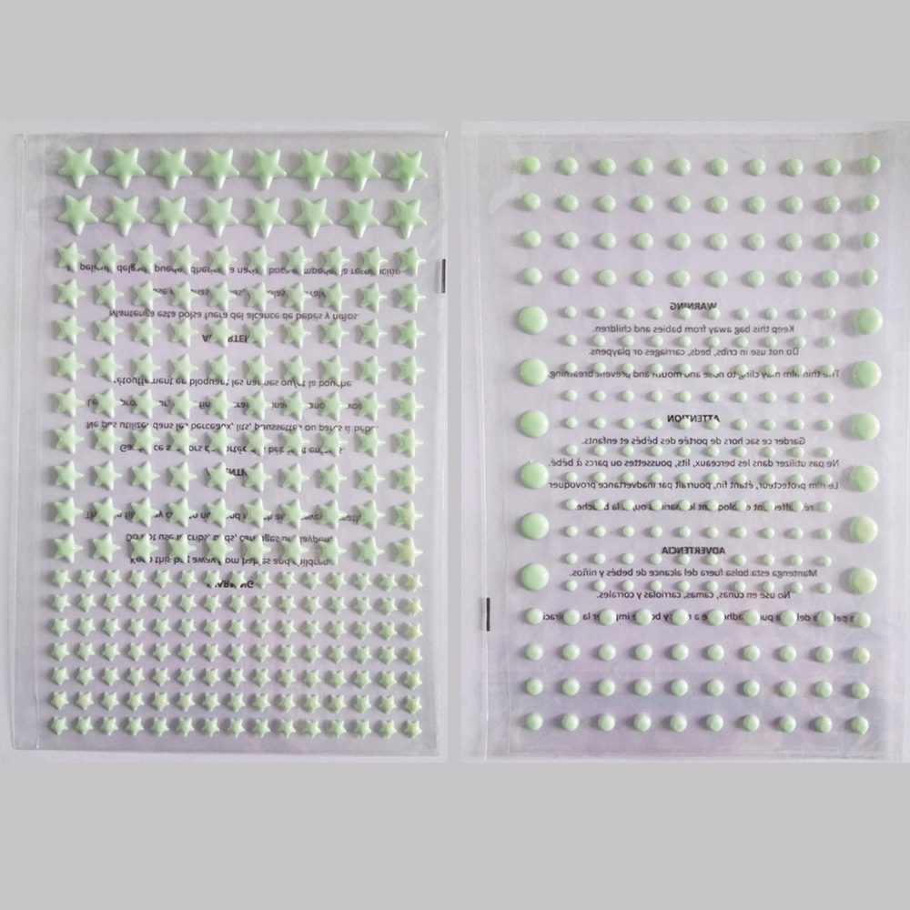 202 sztuk / zestaw 3D Bubble S – Glow In Dark Stars recenzja i cena