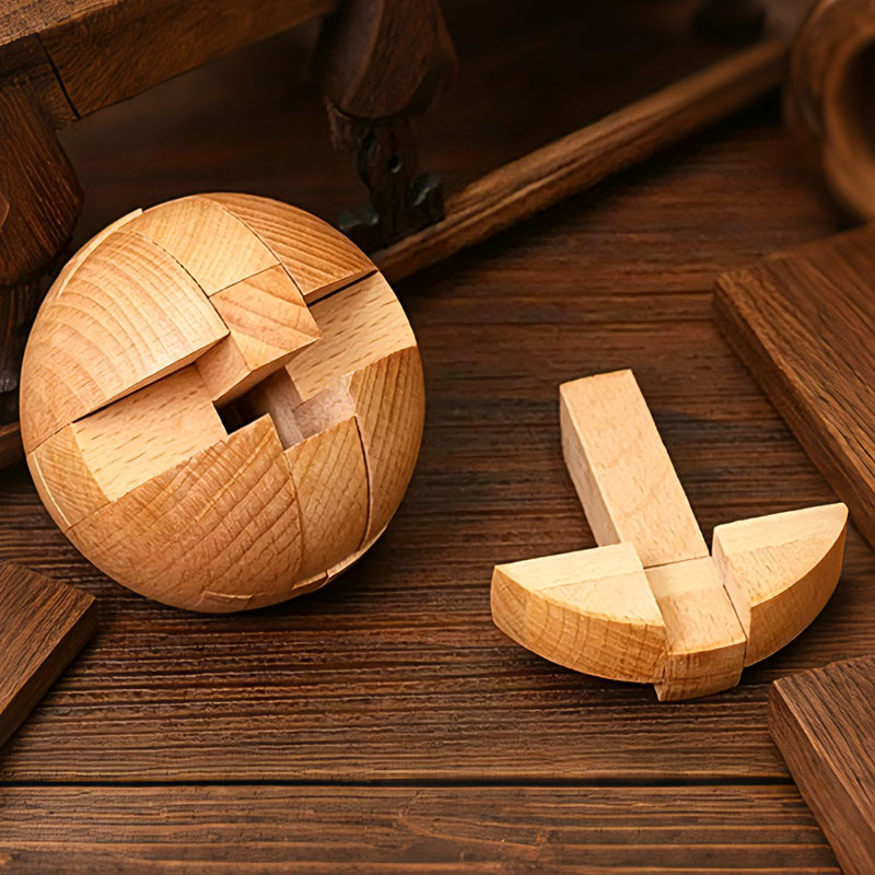 Klasyczna Drewniana Kulka Puzz – Wooden Puzzle Kids recenzja i cena
