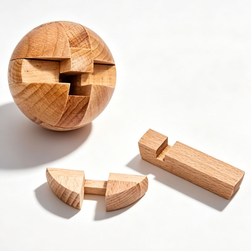 Klasyczna Drewniana Kulka Puzz – Wooden Puzzle Kids recenzja i cena