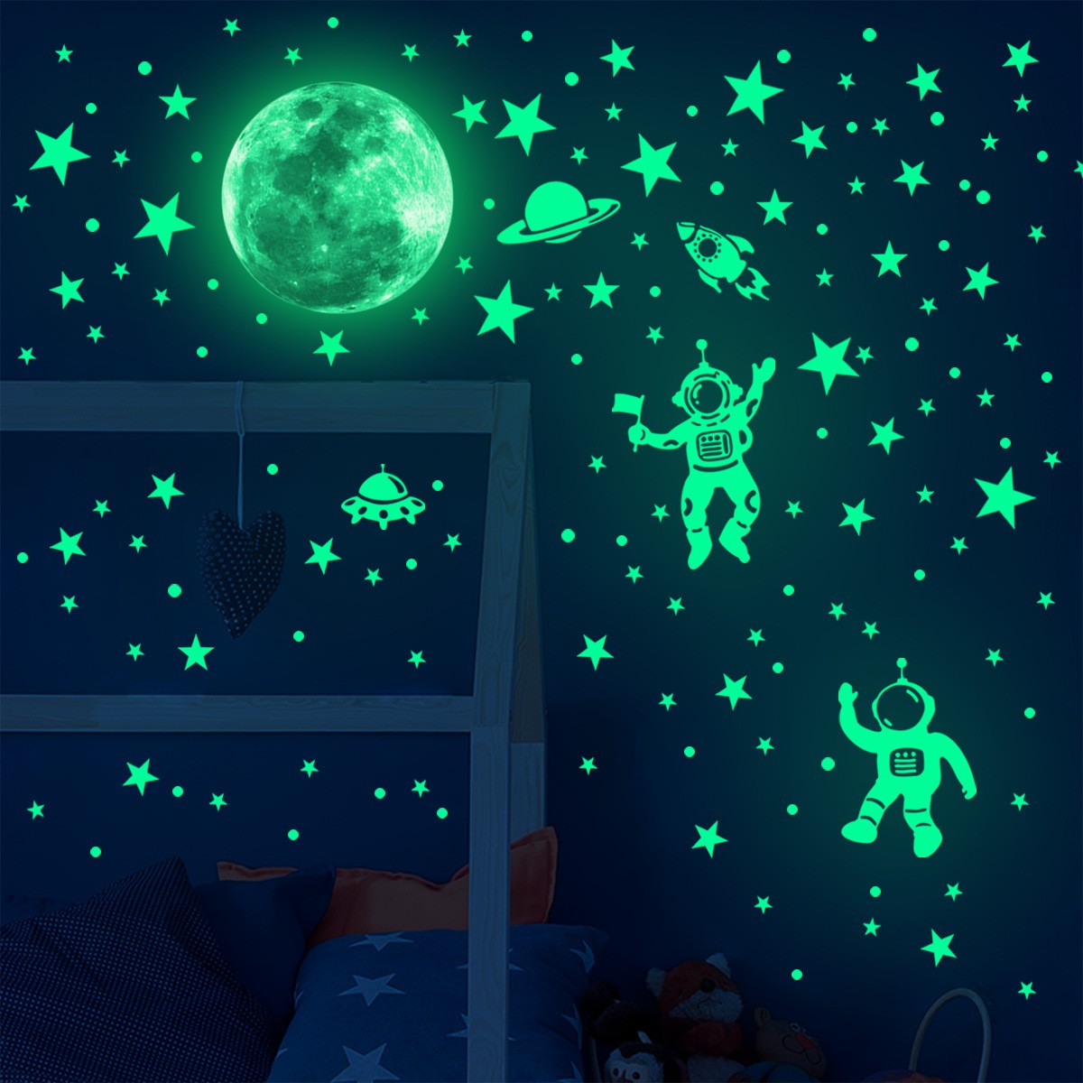 Świecące naklejki ścienne z gw – Glow In Dark Stars recenzja i cena