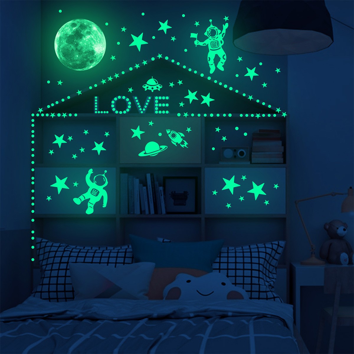 Świecące naklejki ścienne z gw – Glow In Dark Stars recenzja i cena