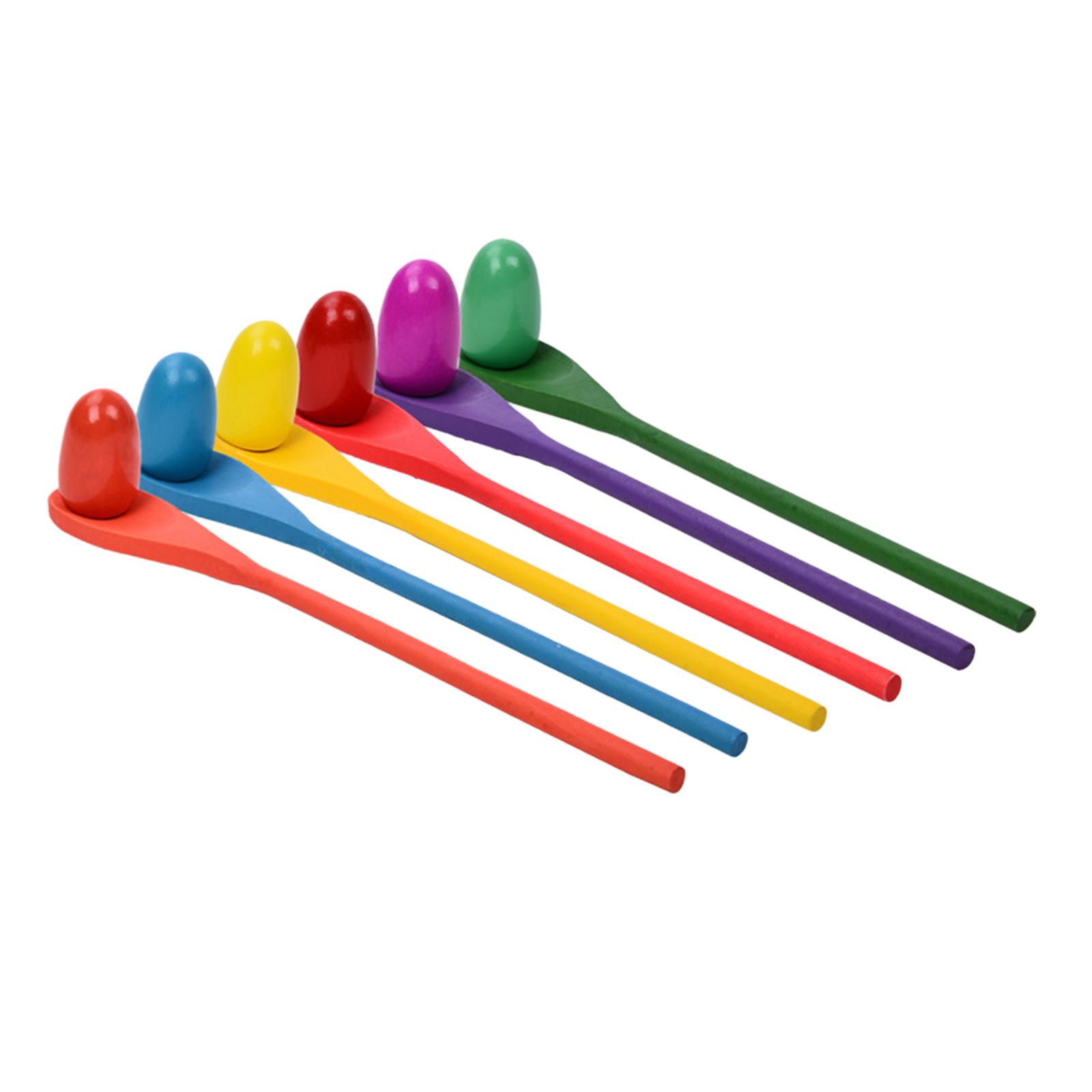 6 Sztuk Łyżeczek do Jajek Gra  – Kids Yard Toys recenzja i cena