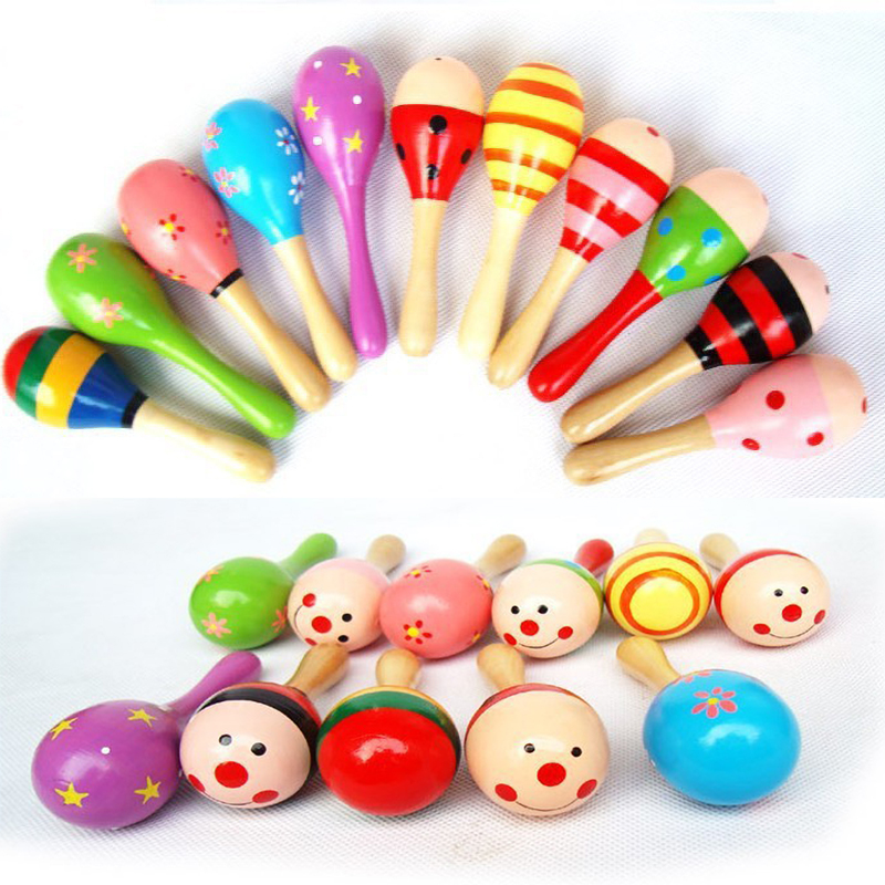 2 szt. Kolorowe drewniane małe – Kids Toys New Born recenzja i cena