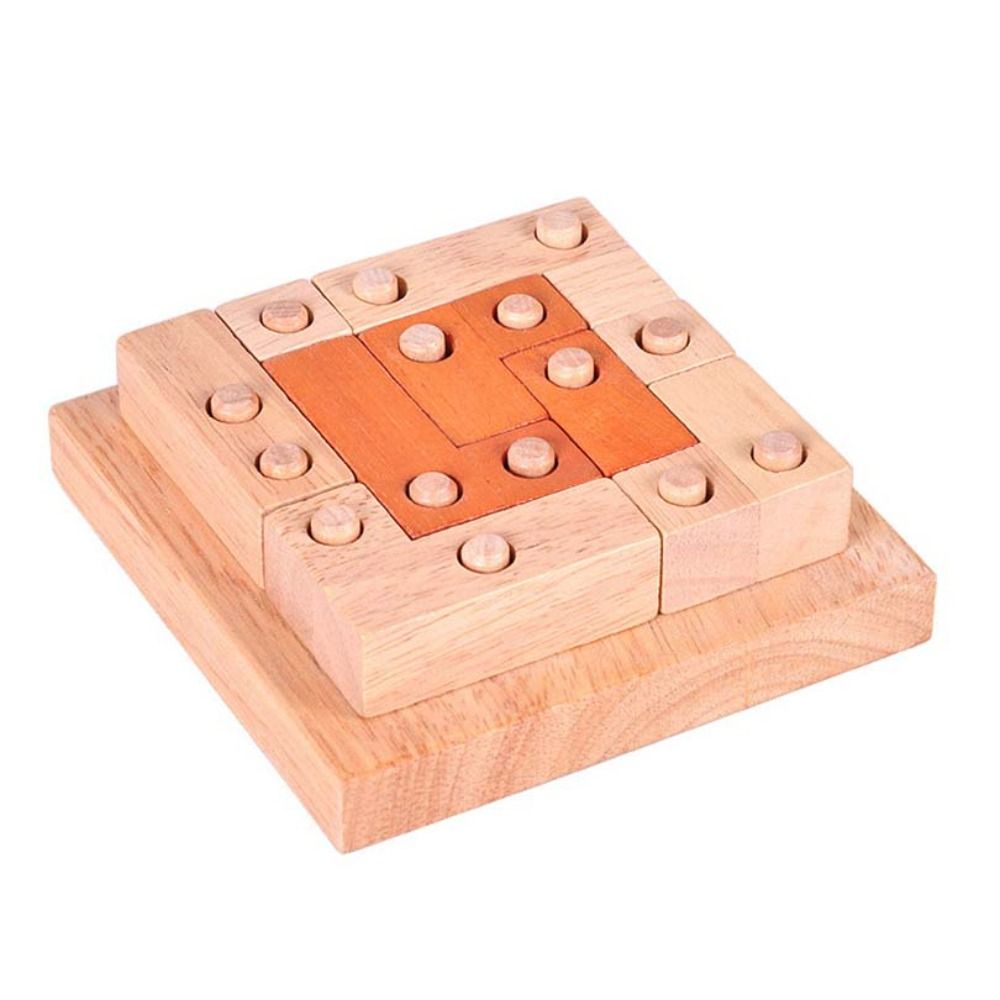 Kreatywna gra logiczna IQ, geo – Wooden Puzzle Kids recenzja i cena